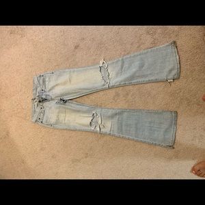 Worn Abercrombie jeans